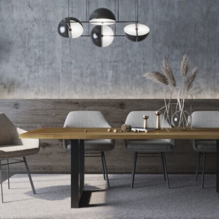 Esszimmer Massivholztisch